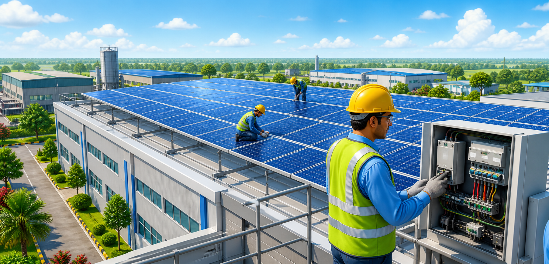 Factory Solar Setup